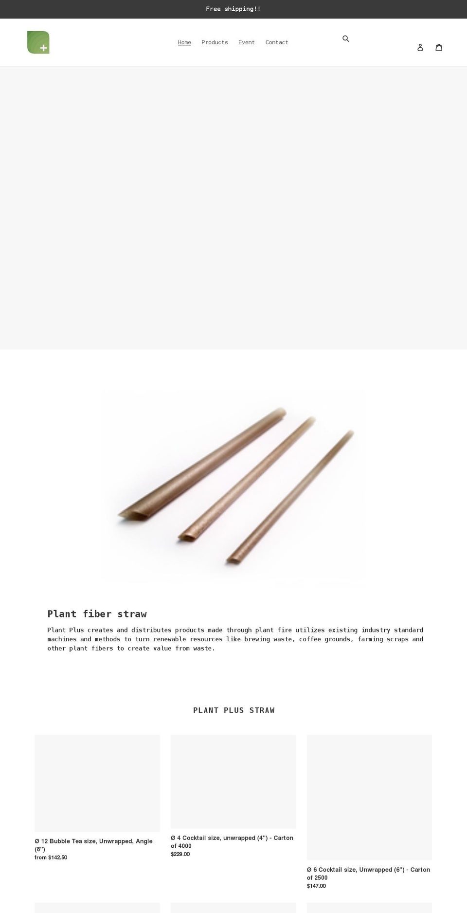 plantplus.myshopify.com shopify website screenshot
