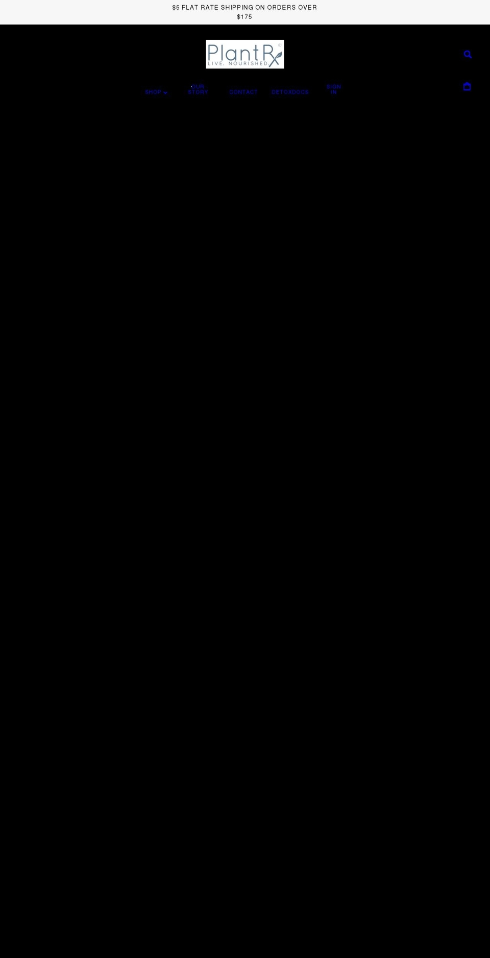 plantrxshop.com shopify website screenshot