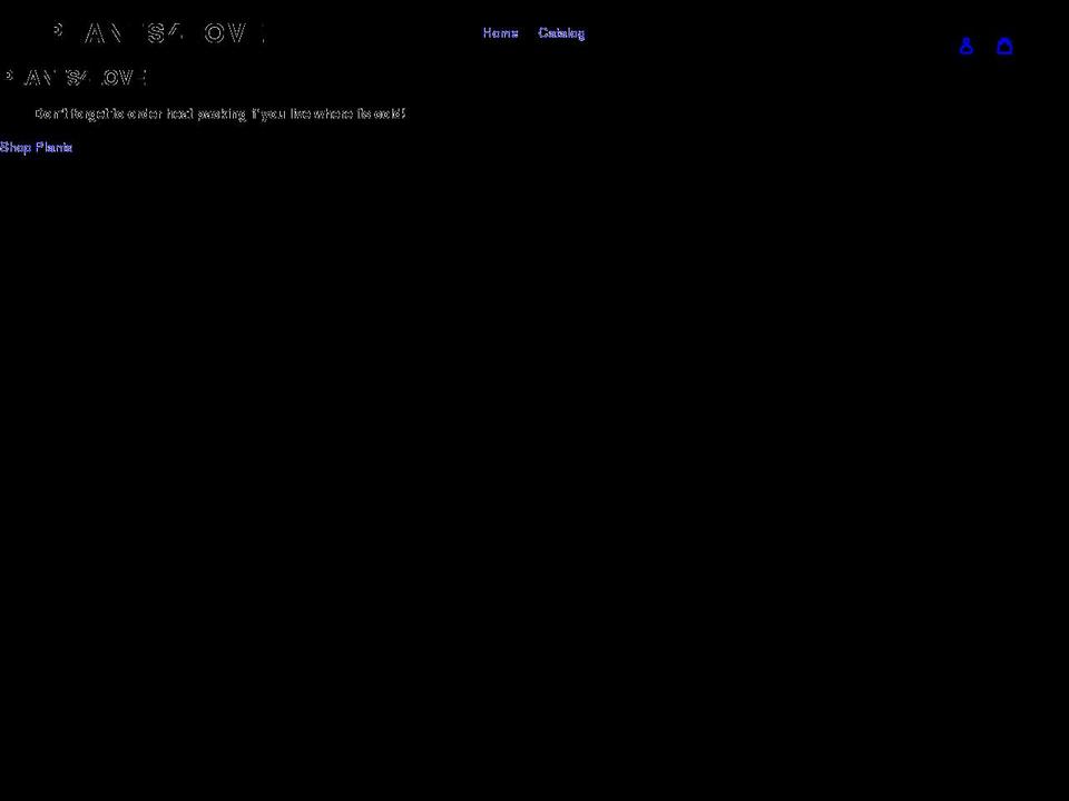 plants4love.com shopify website screenshot