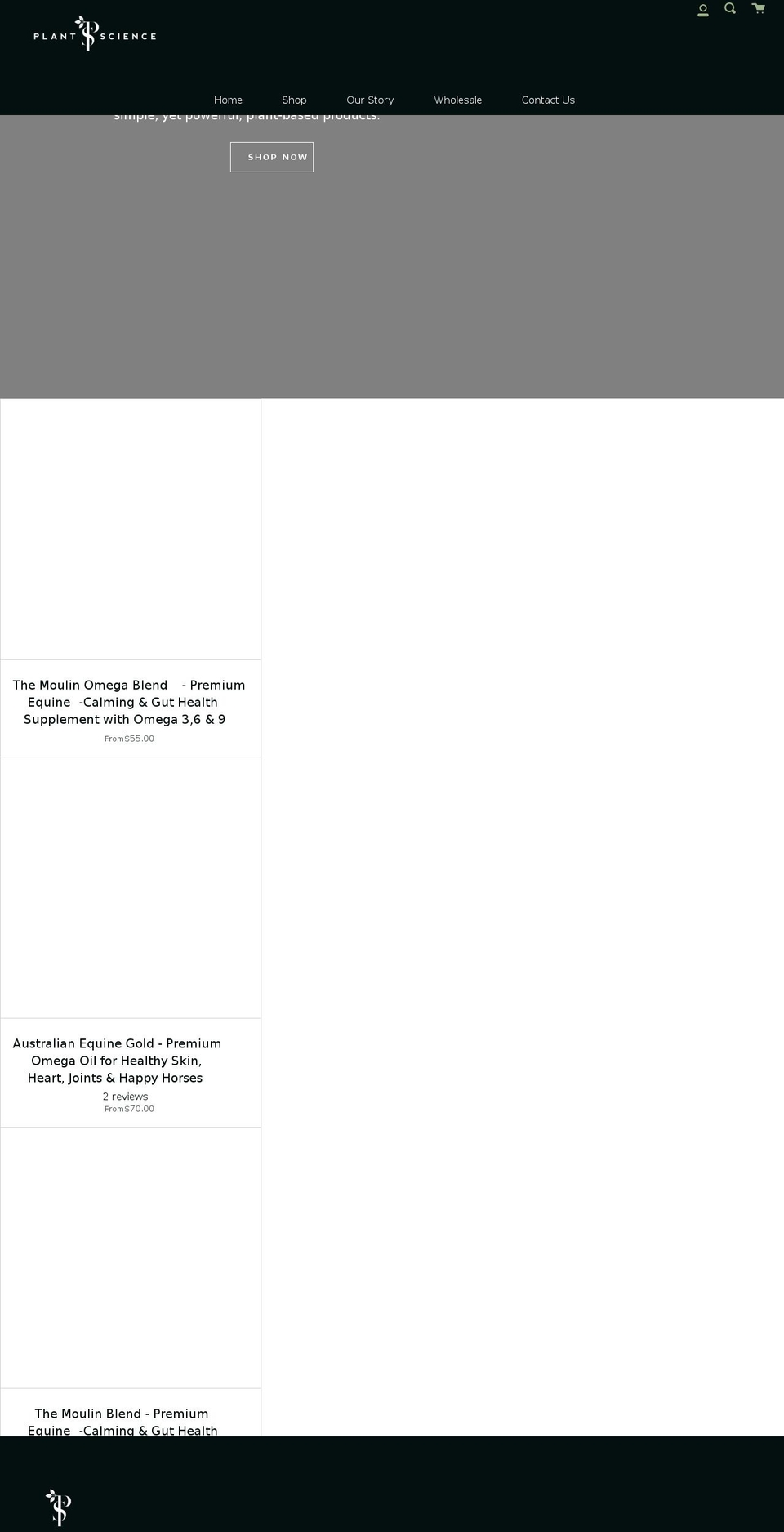 plantscience.com.au shopify website screenshot