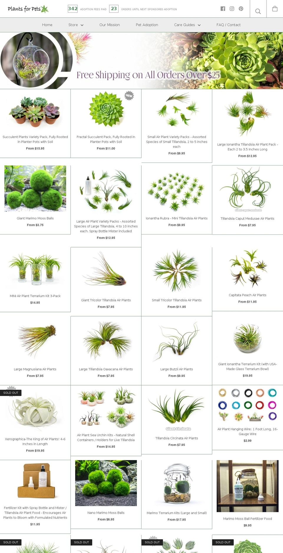 plantsforpets.com — Shopify storefront screenshot