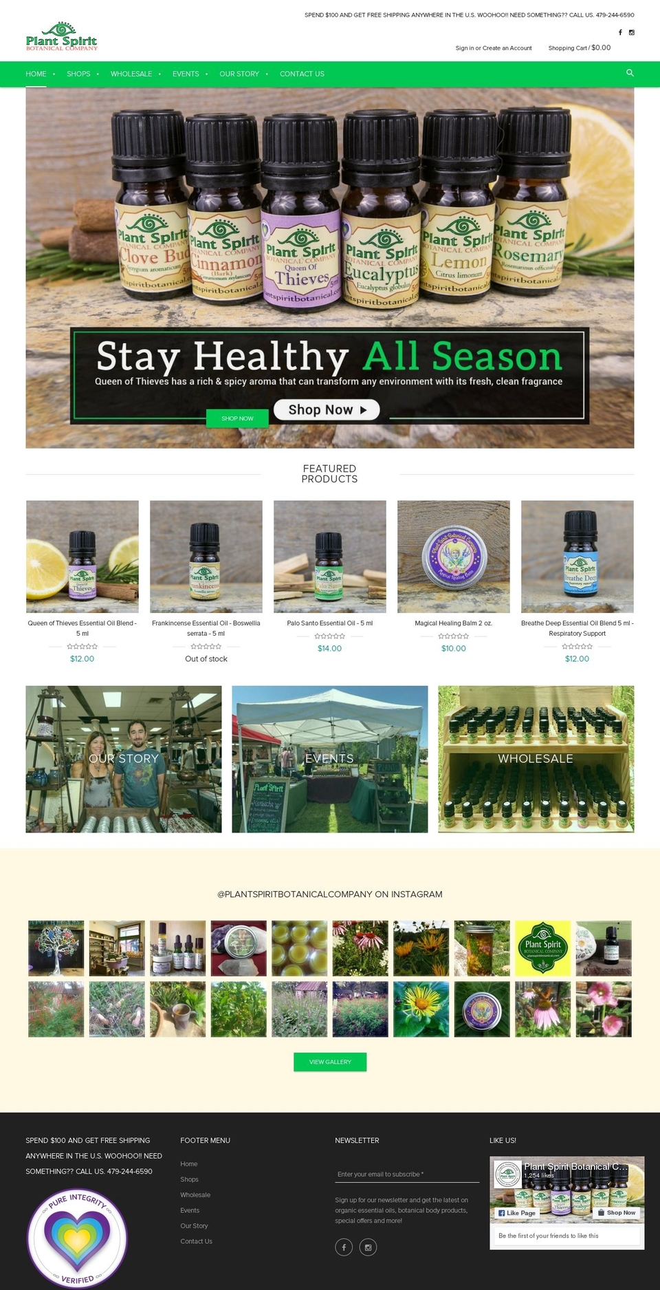 rt-material-v1-4 Shopify theme site example plantspiritbotanical.com