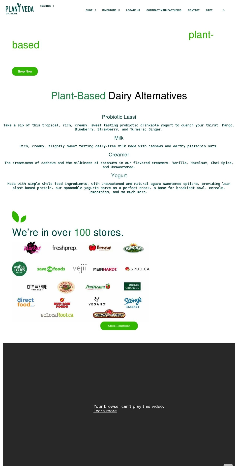 plantveda.com shopify website screenshot
