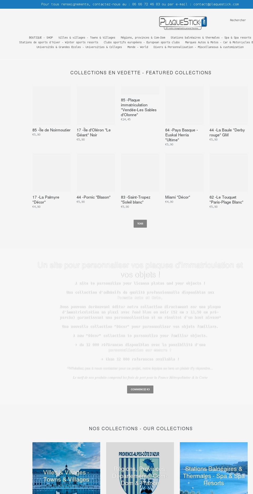 plaquestick.com shopify website screenshot