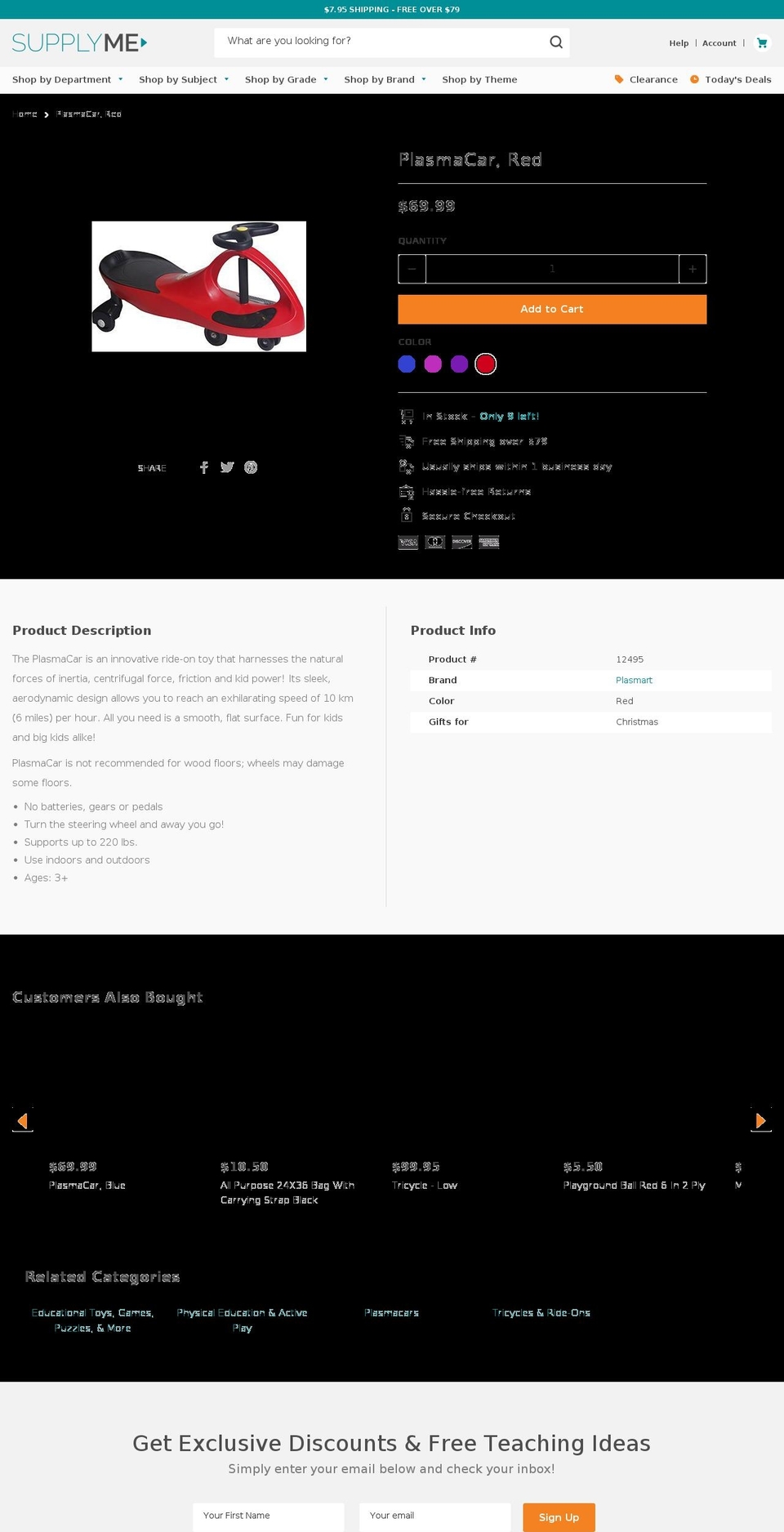 plasmacars.org shopify website screenshot