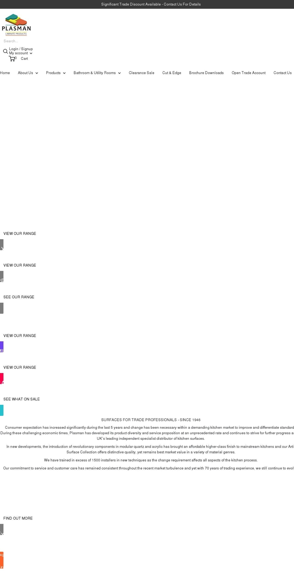 plasman.co.uk shopify website screenshot