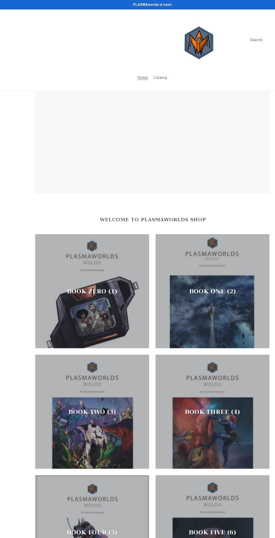 plasmaworlds.myshopify.com shopify website screenshot