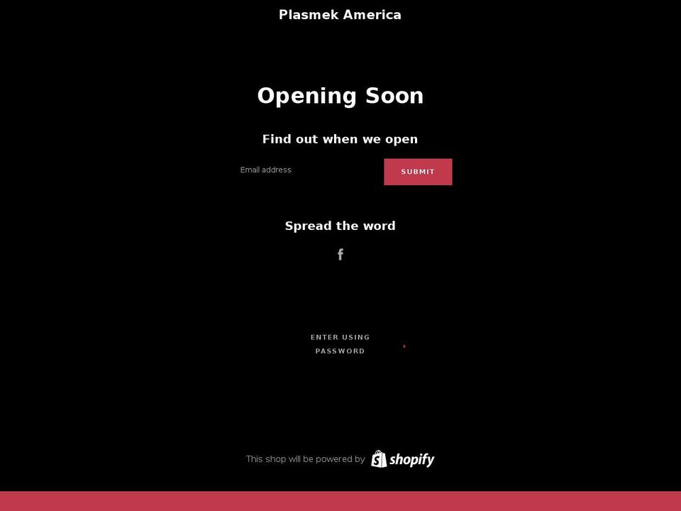 plasmek.com shopify website screenshot