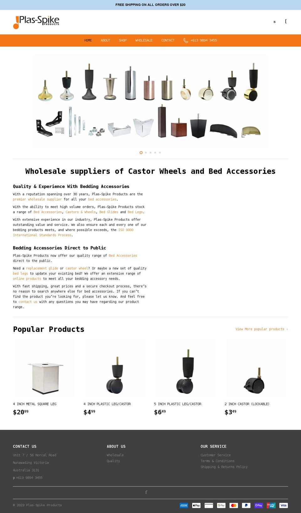 plasspike.com.au shopify website screenshot