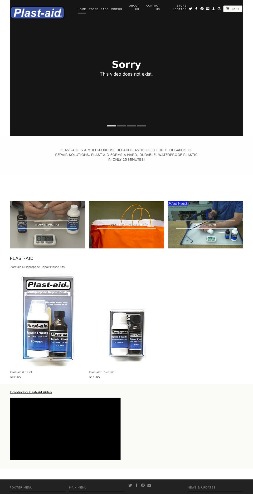 plastaid.com — Shopify storefront screenshot