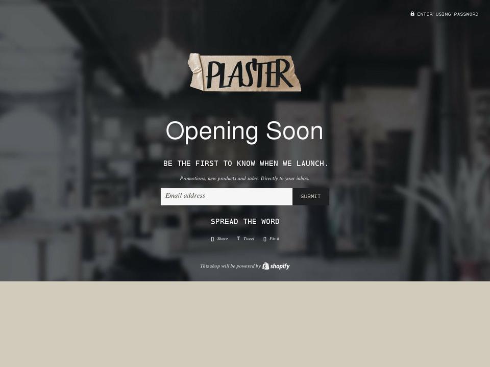 plasterpet.com shopify website screenshot