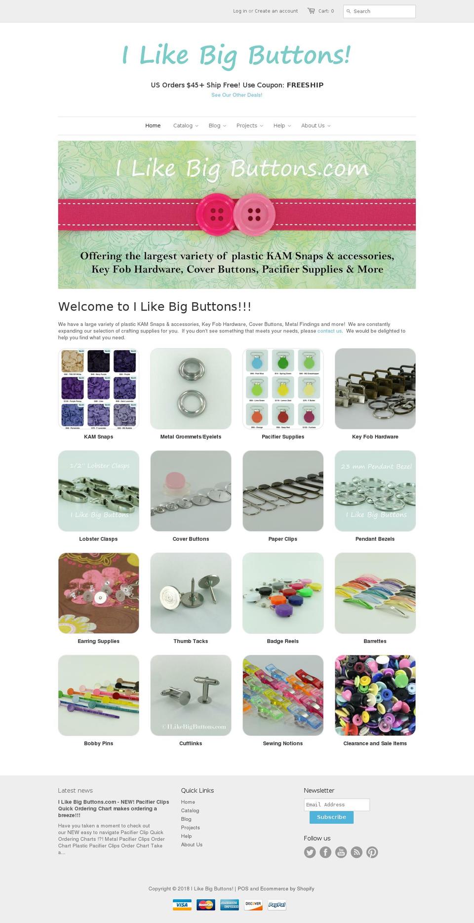 plastic-snaps.com shopify website screenshot