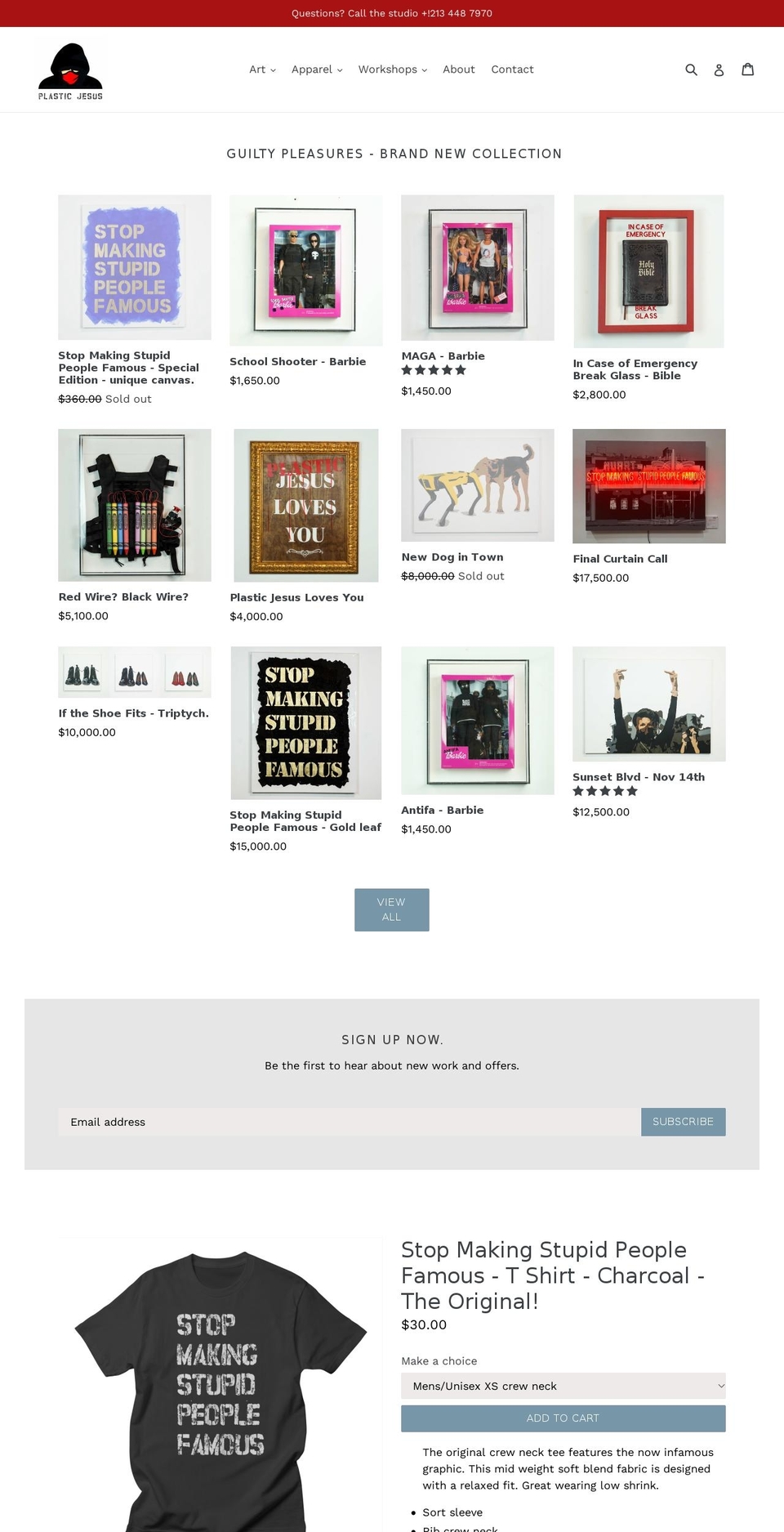 plasticjesusstore.com shopify website screenshot
