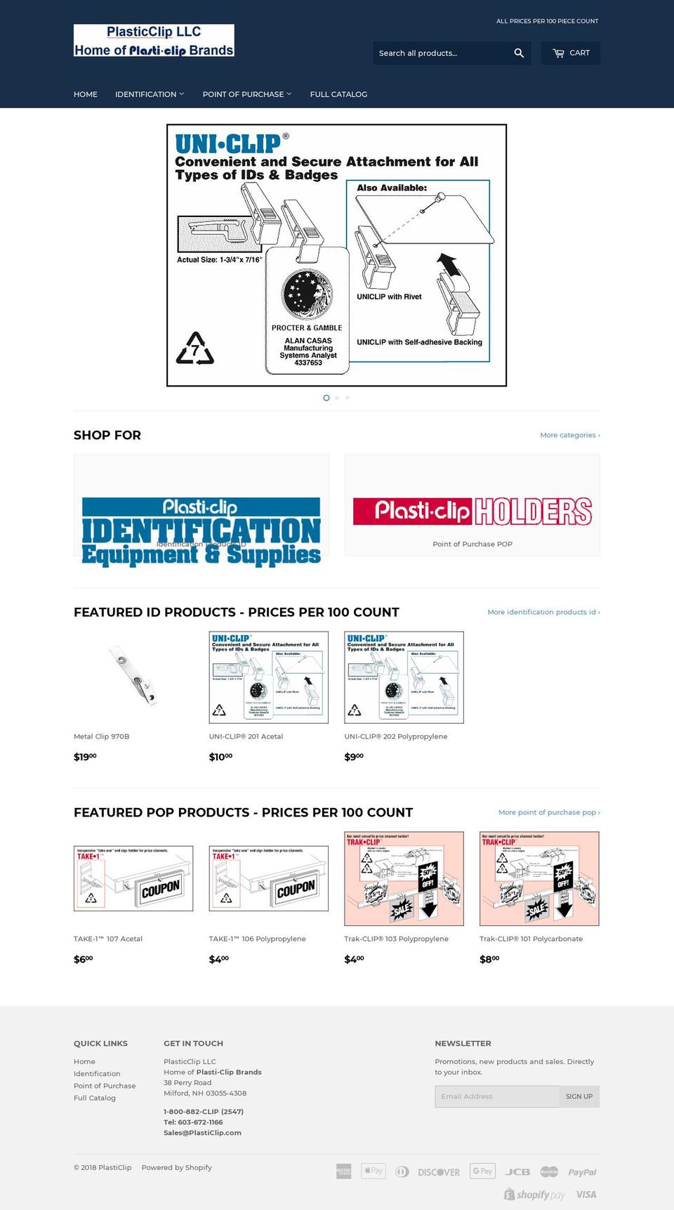 plasticlip.com — Shopify storefront screenshot