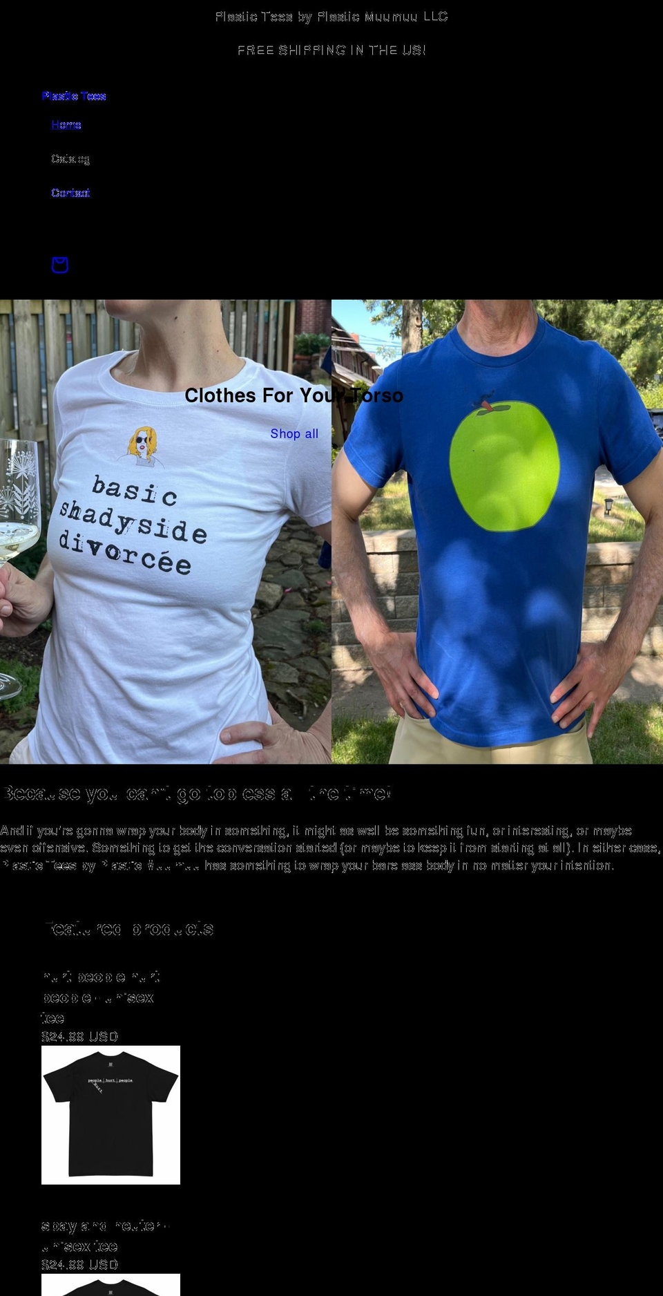 plasticmuumuu.com shopify website screenshot