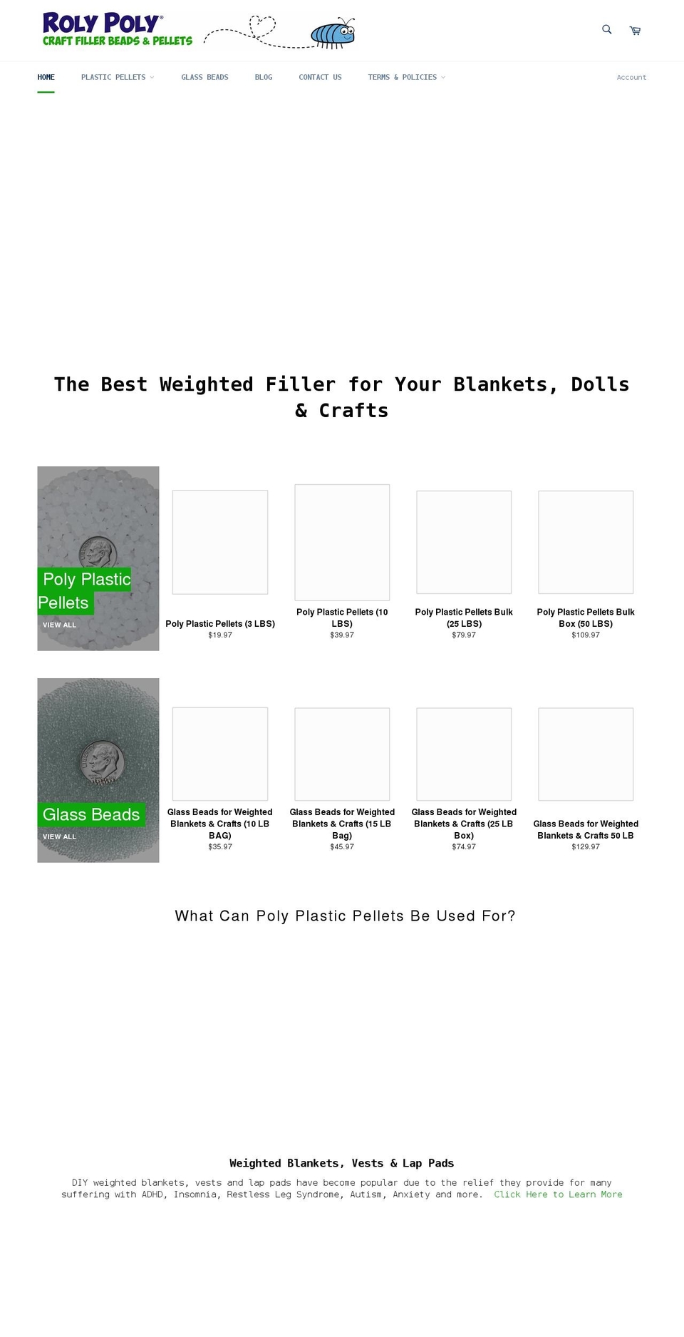 plasticpellets.com shopify website screenshot