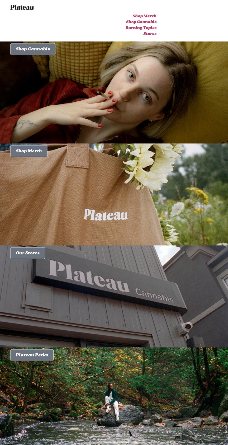 plateaushop.com — Shopify storefront screenshot