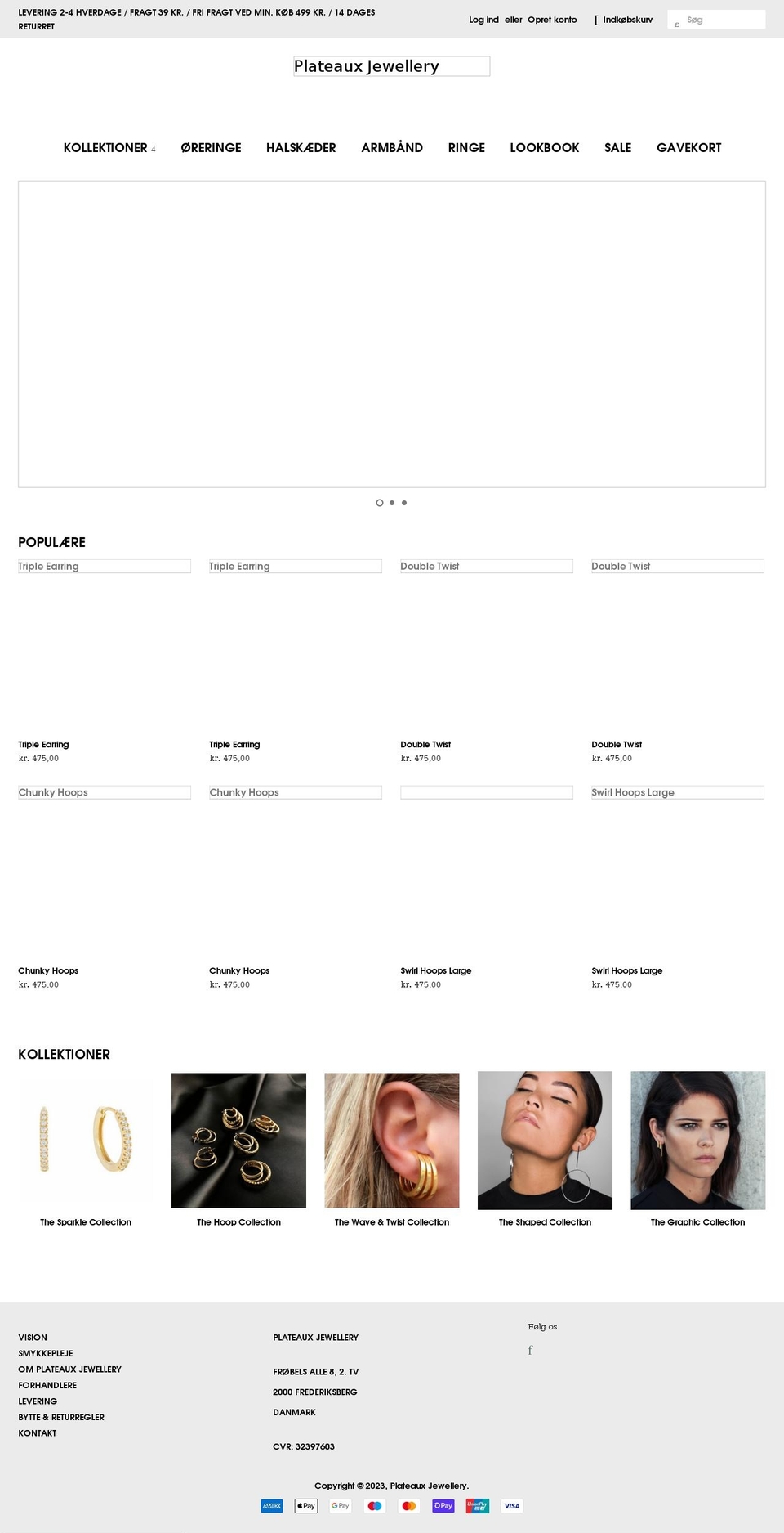 plateauxjewellery.com shopify website screenshot