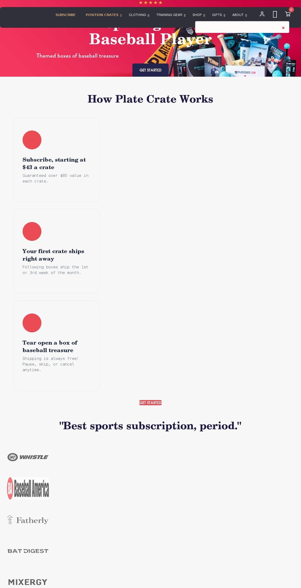platecrate.com shopify website screenshot