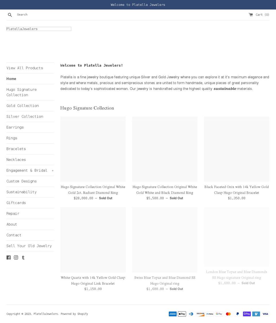 platella.com shopify website screenshot