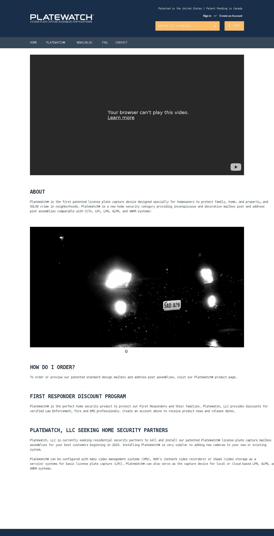 platewatchstore.com shopify website screenshot