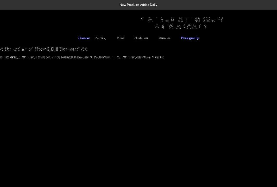 platinumartgroup.com shopify website screenshot