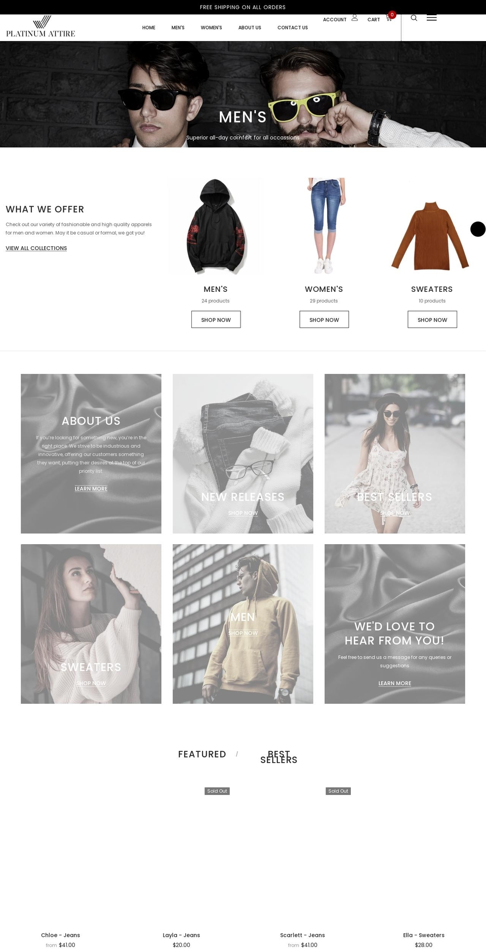 platinumattire.com shopify website screenshot
