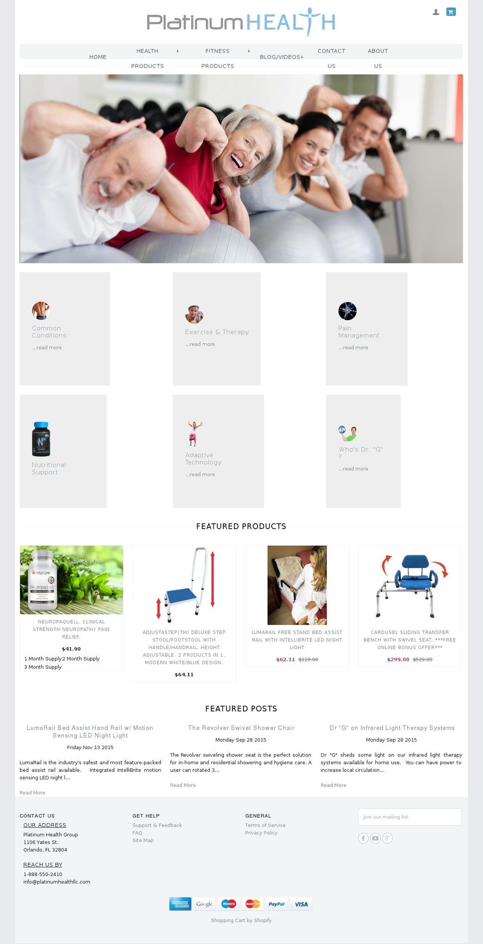 Vertex Dimension Shopify theme site example platinumhealthllc.com