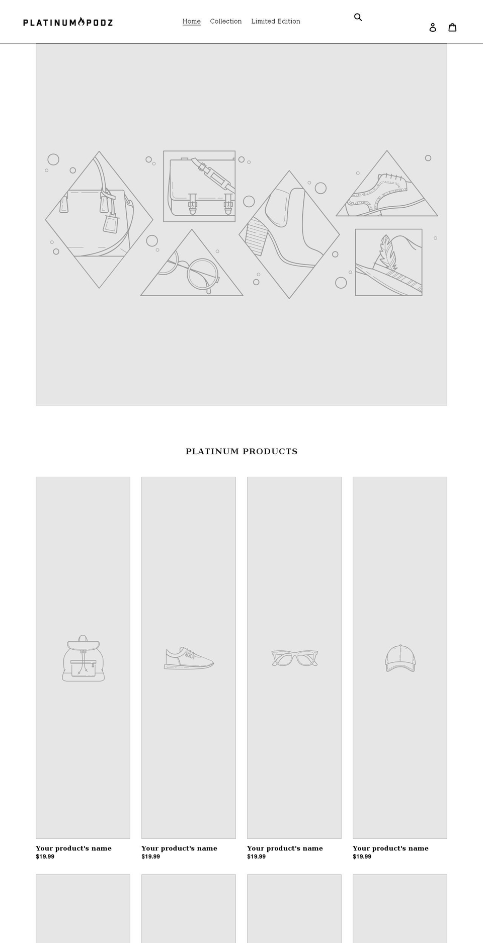 platinumpodz.com shopify website screenshot