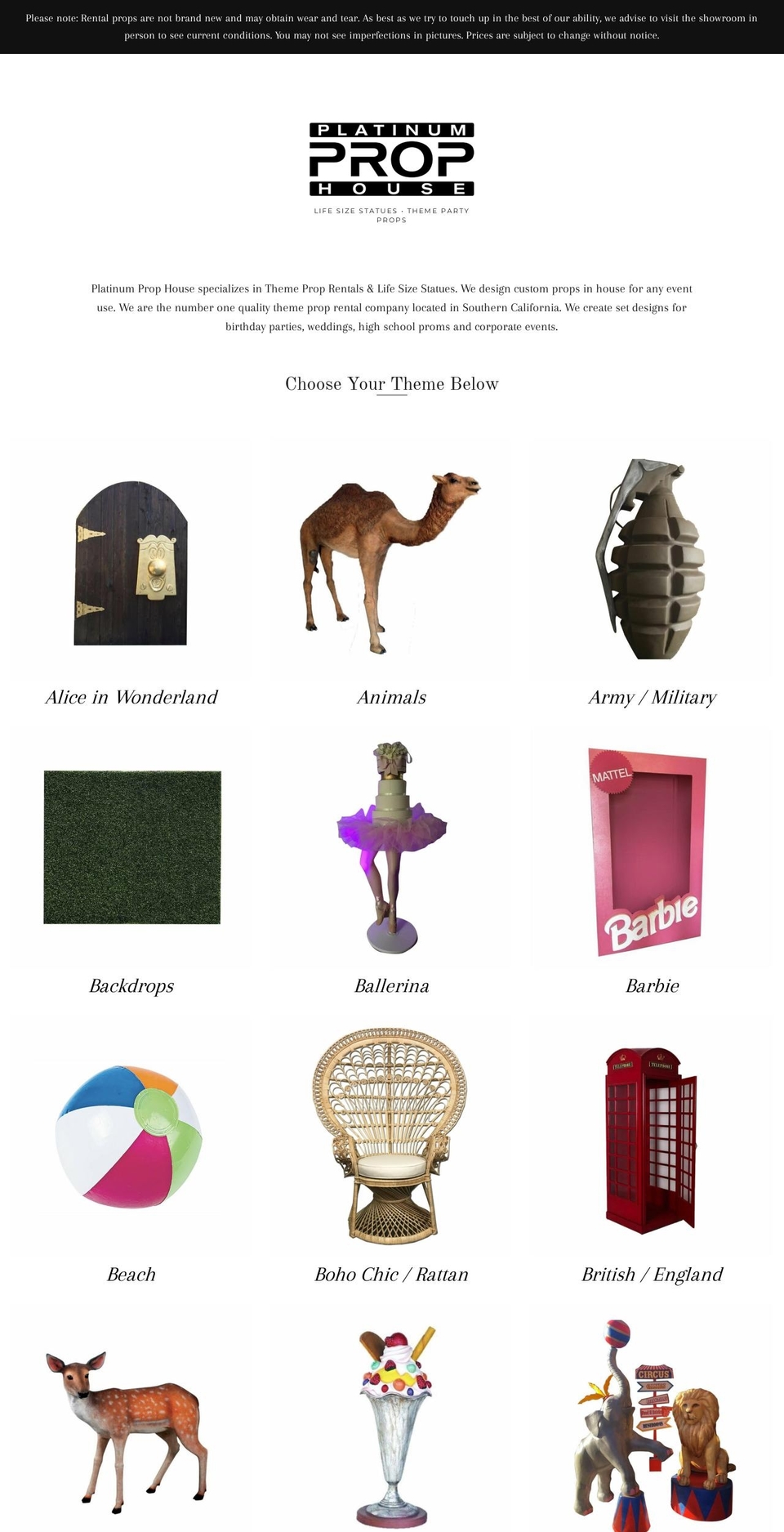 platinumprophouse.com shopify website screenshot