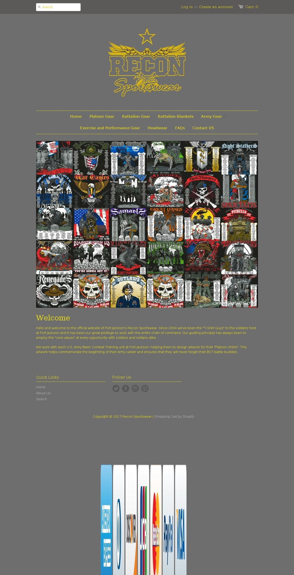 platoonshirts.com shopify website screenshot