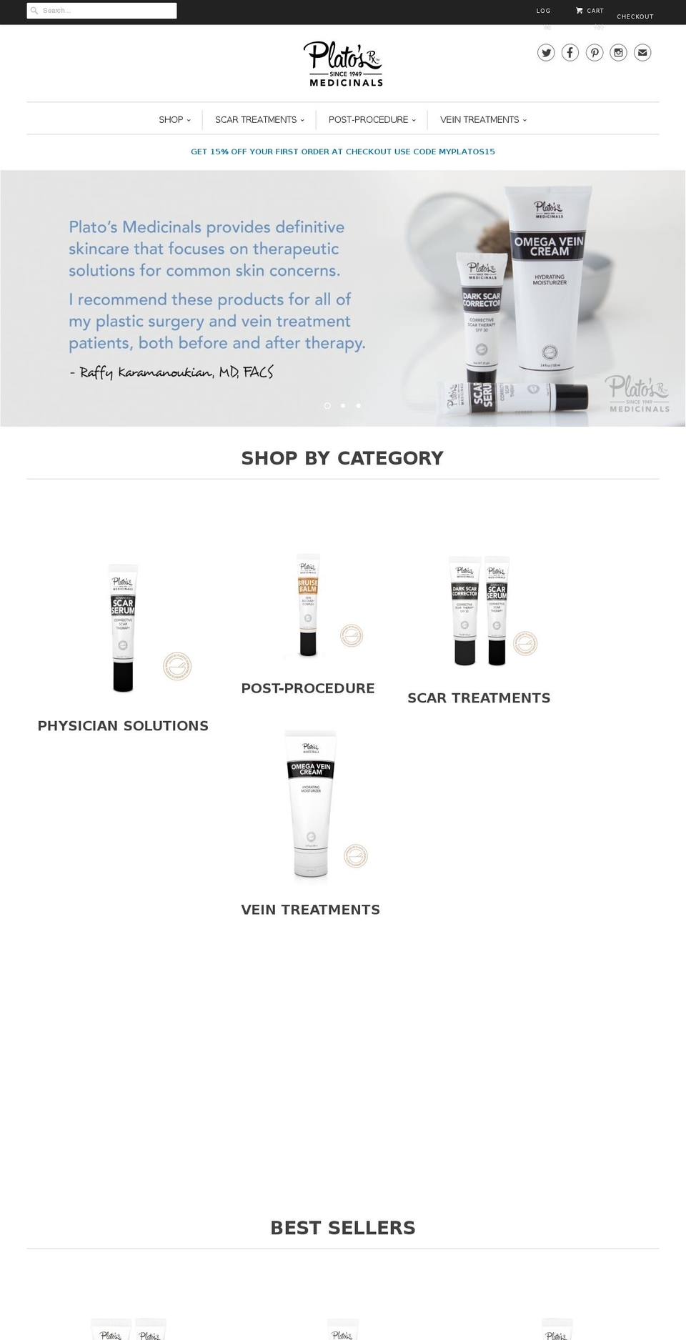 platosrx.com shopify website screenshot