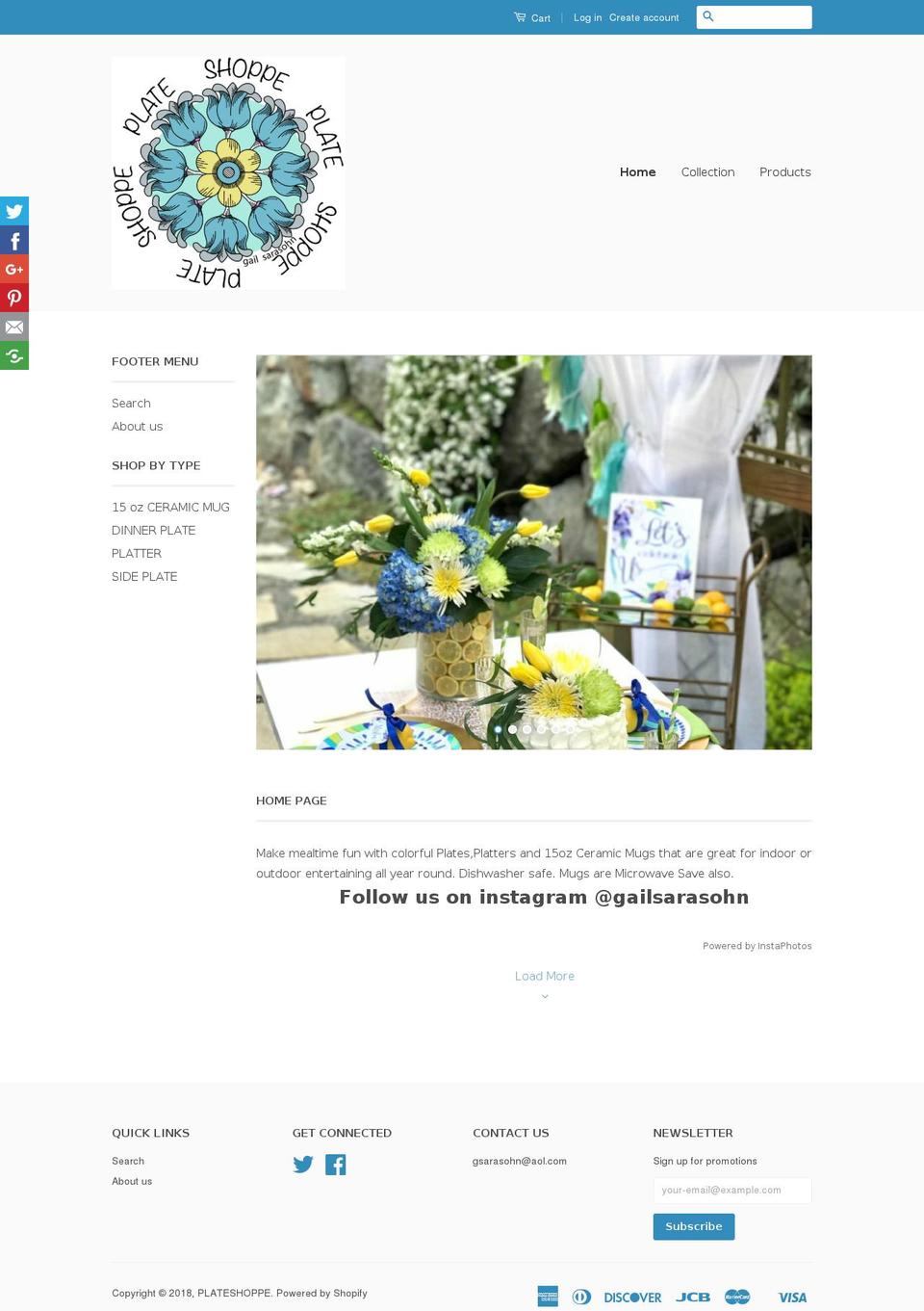 platteshoppe.com — Shopify storefront screenshot