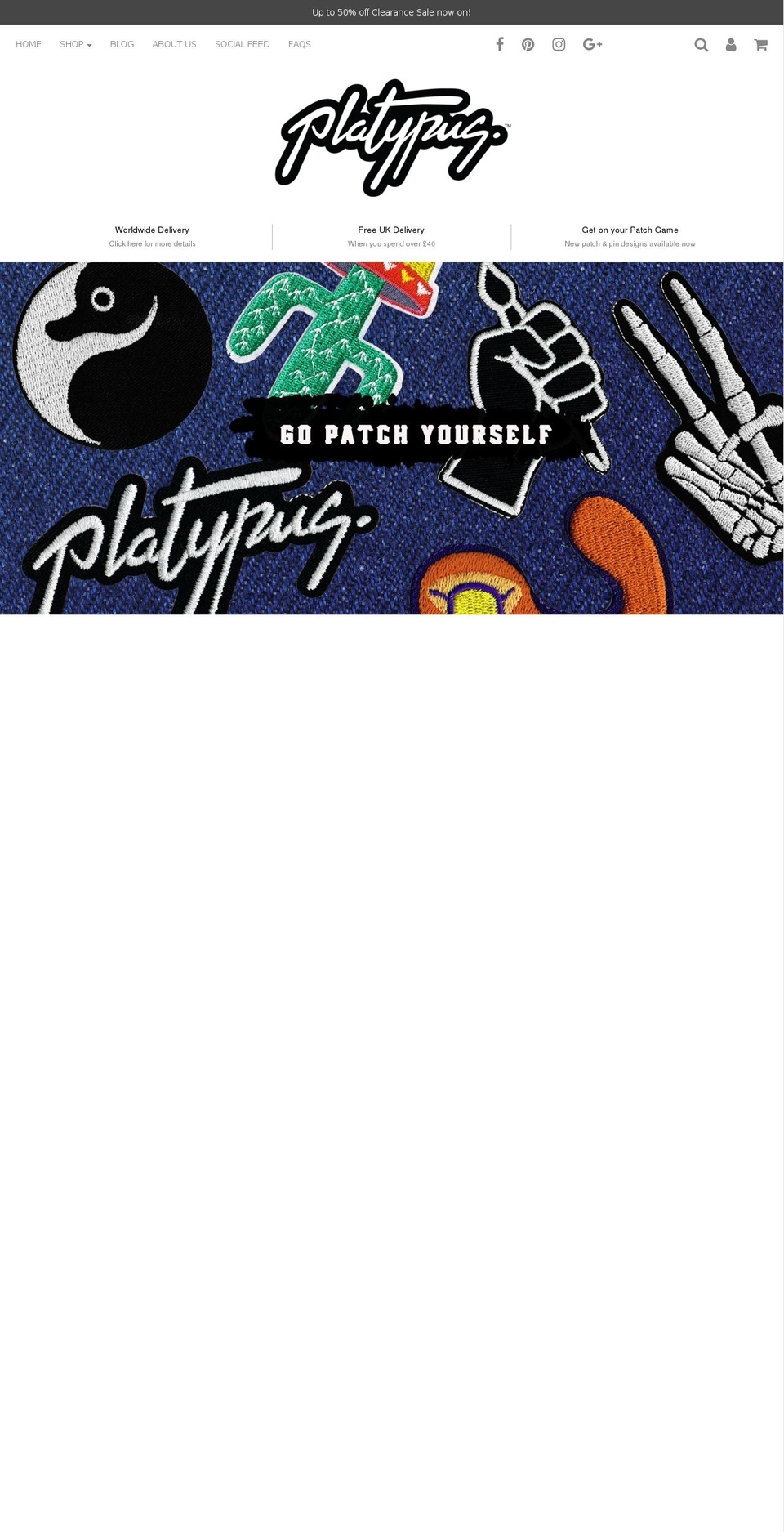 platypusofficial.com — Shopify storefront screenshot
