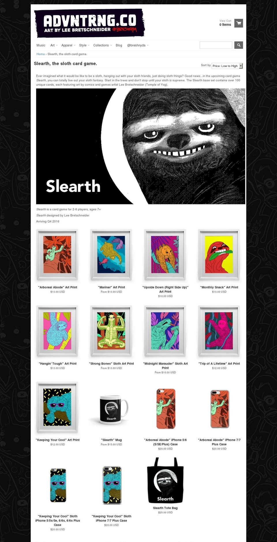 play-slearth.com shopify website screenshot