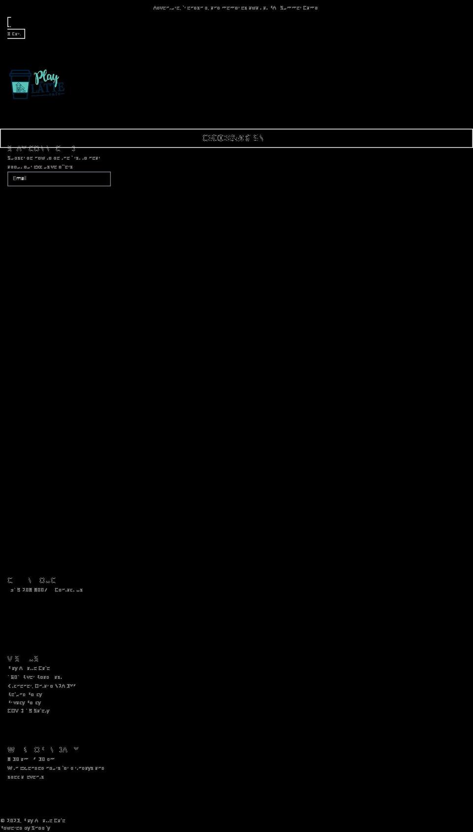 playalattecafe.com shopify website screenshot