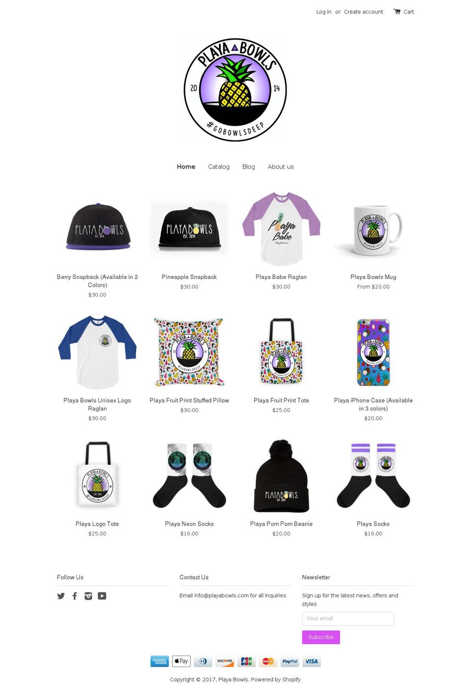 playaswag.com shopify website screenshot