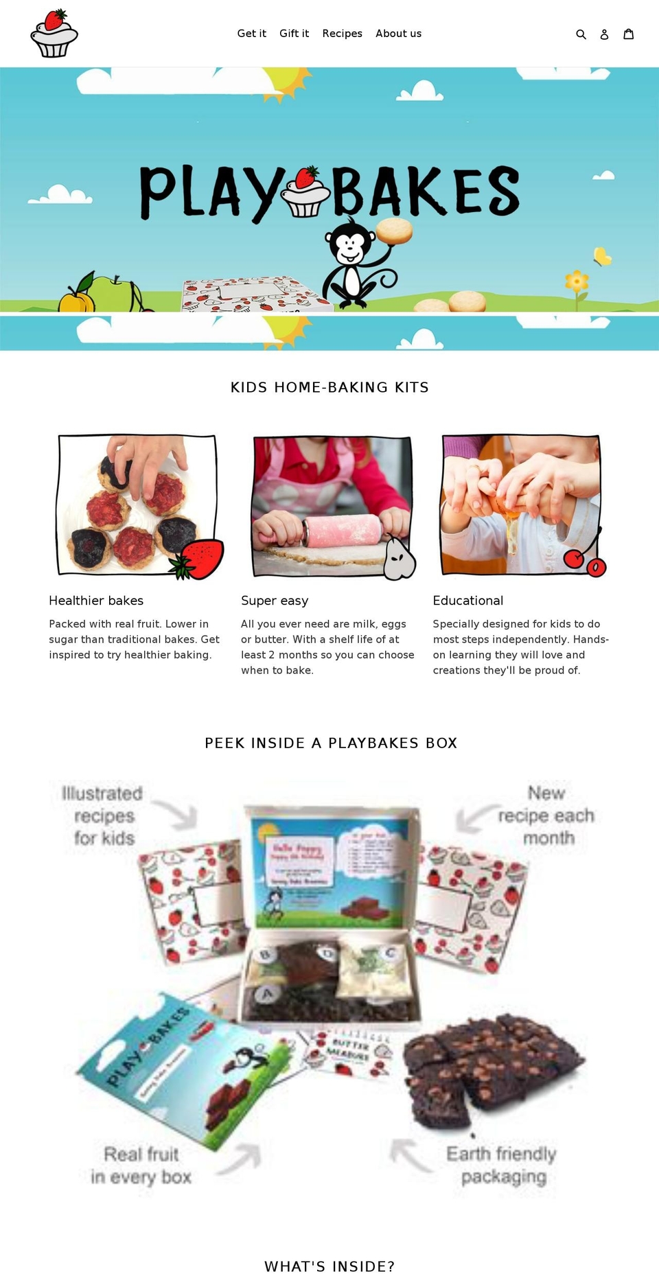 playbakes.com — Shopify storefront screenshot