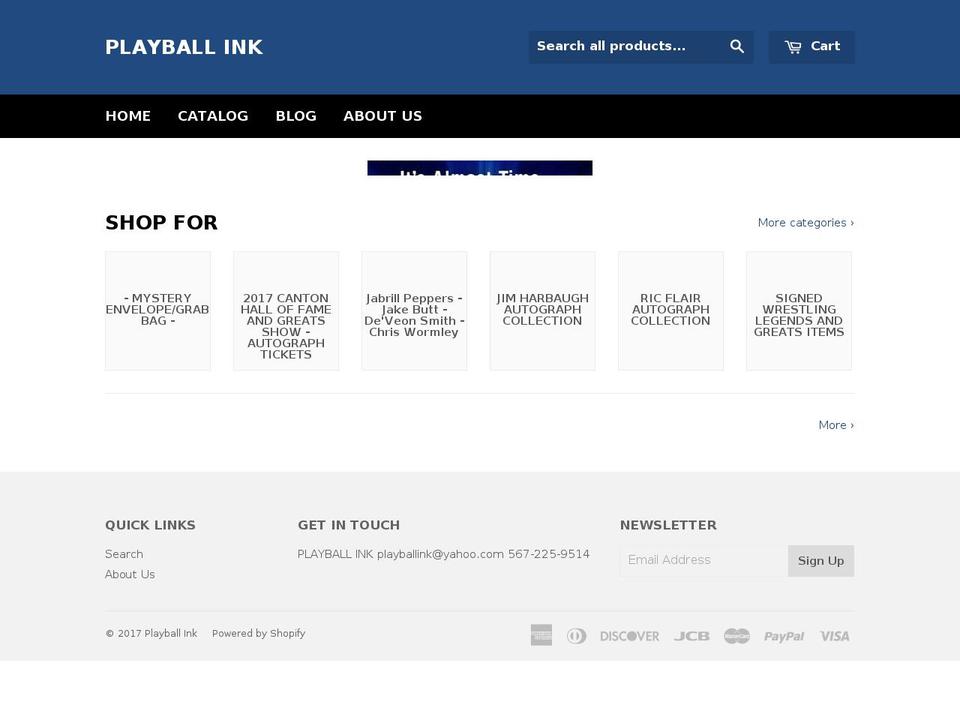 playballink.net shopify website screenshot