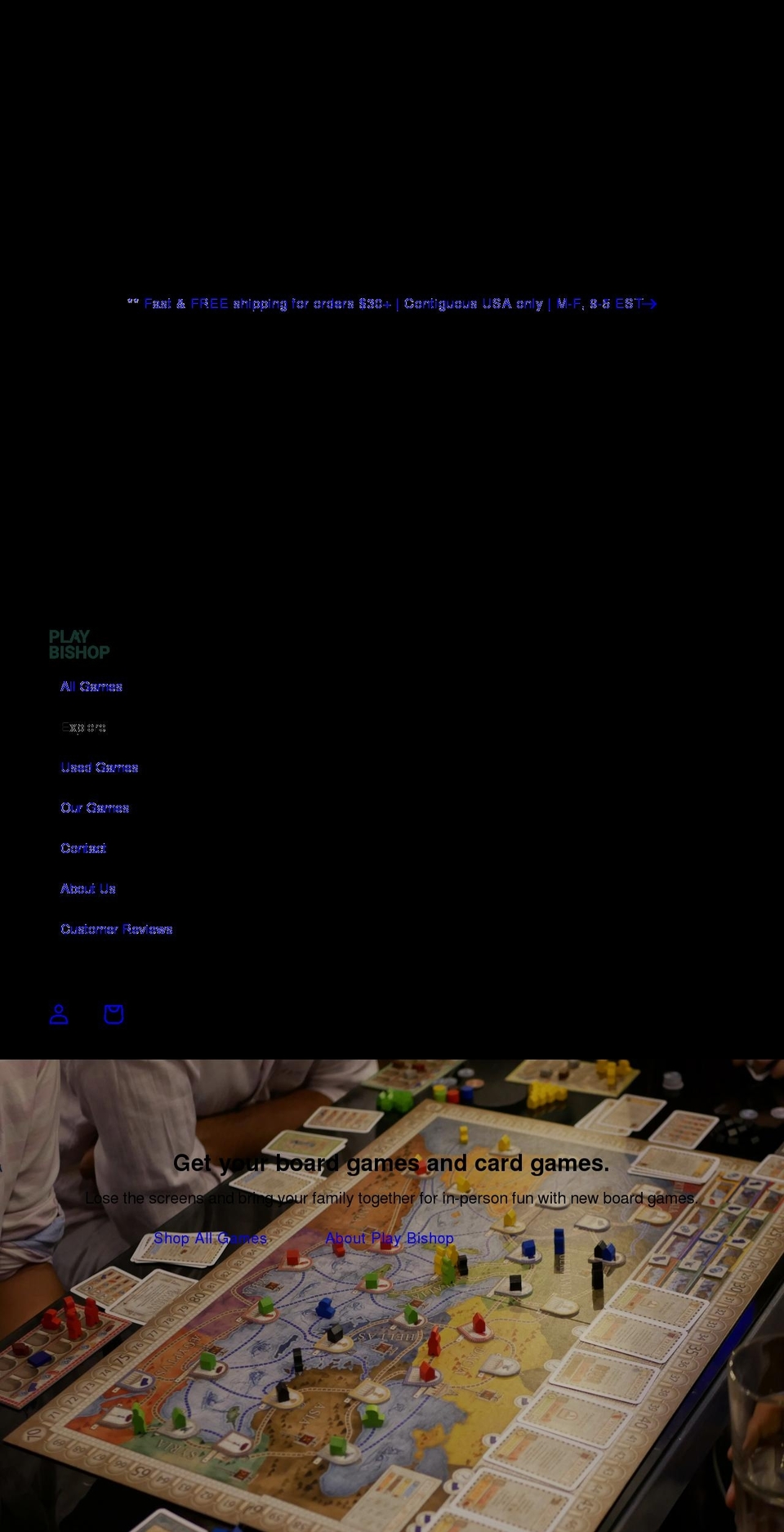 playbishop.com shopify website screenshot