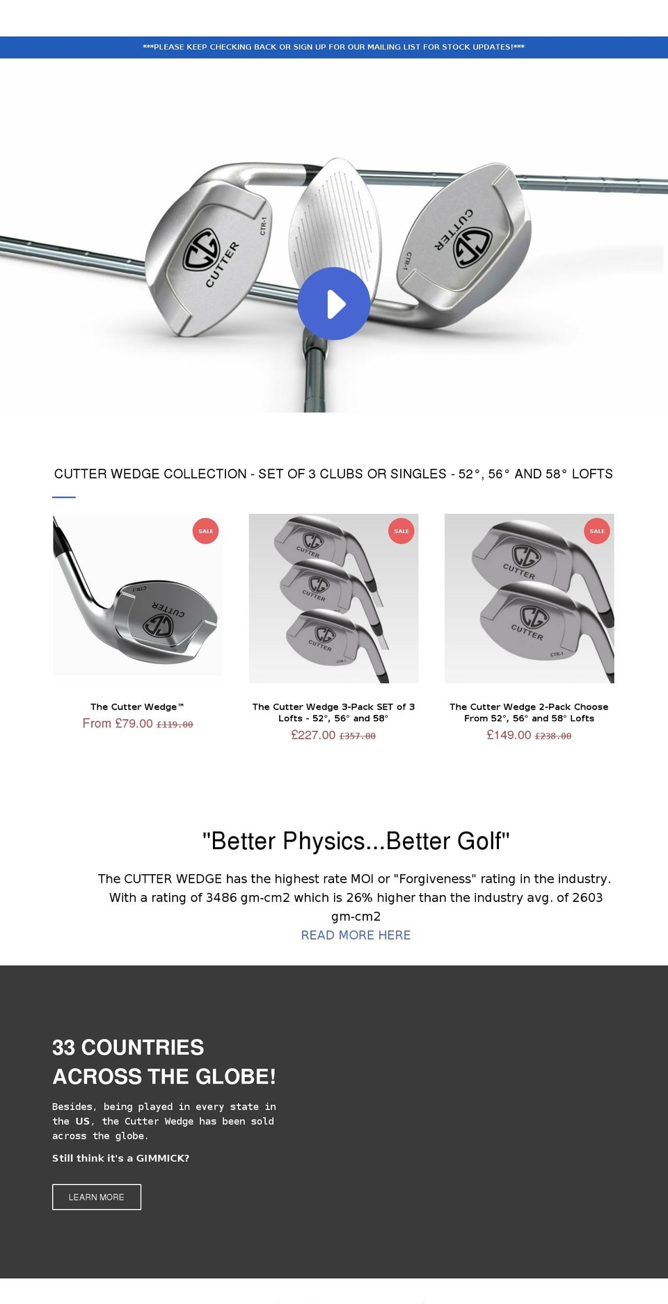 playcutter.uk shopify website screenshot