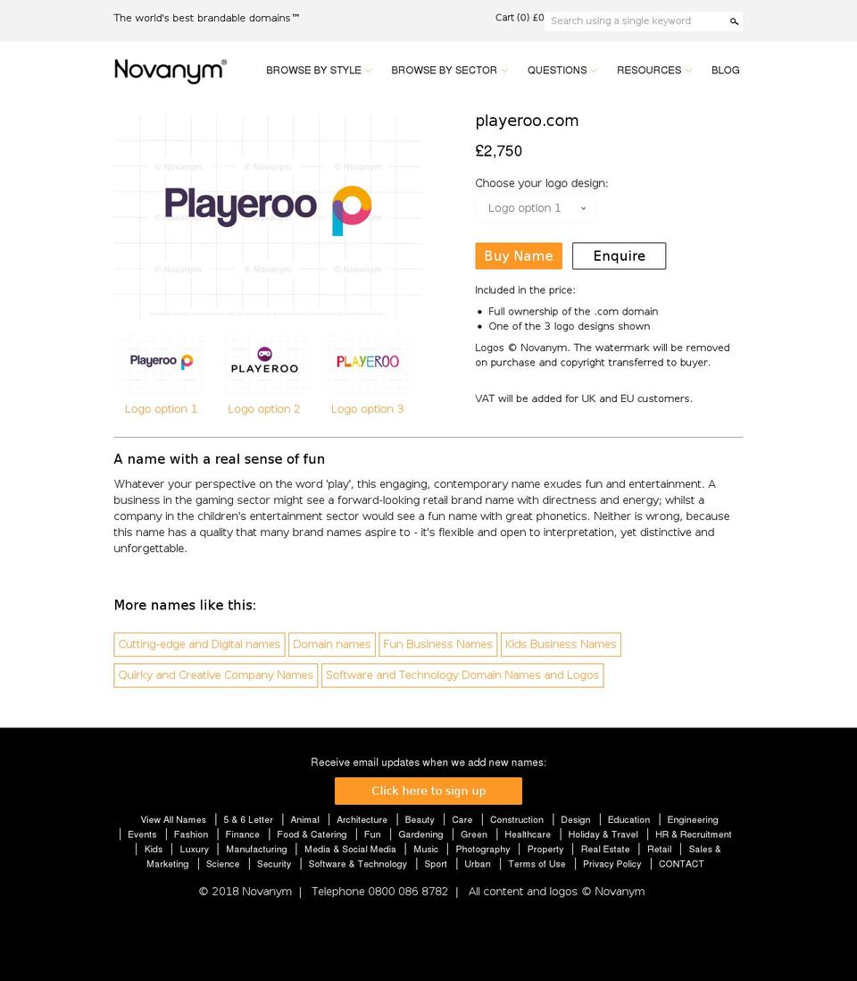 playeroo.com — Shopify storefront screenshot