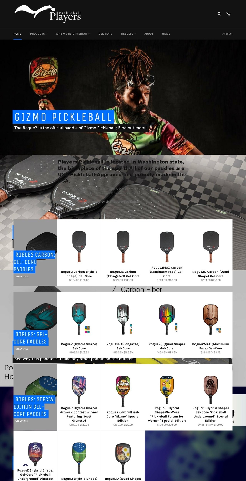 players-pickleball.myshopify.com shopify website screenshot