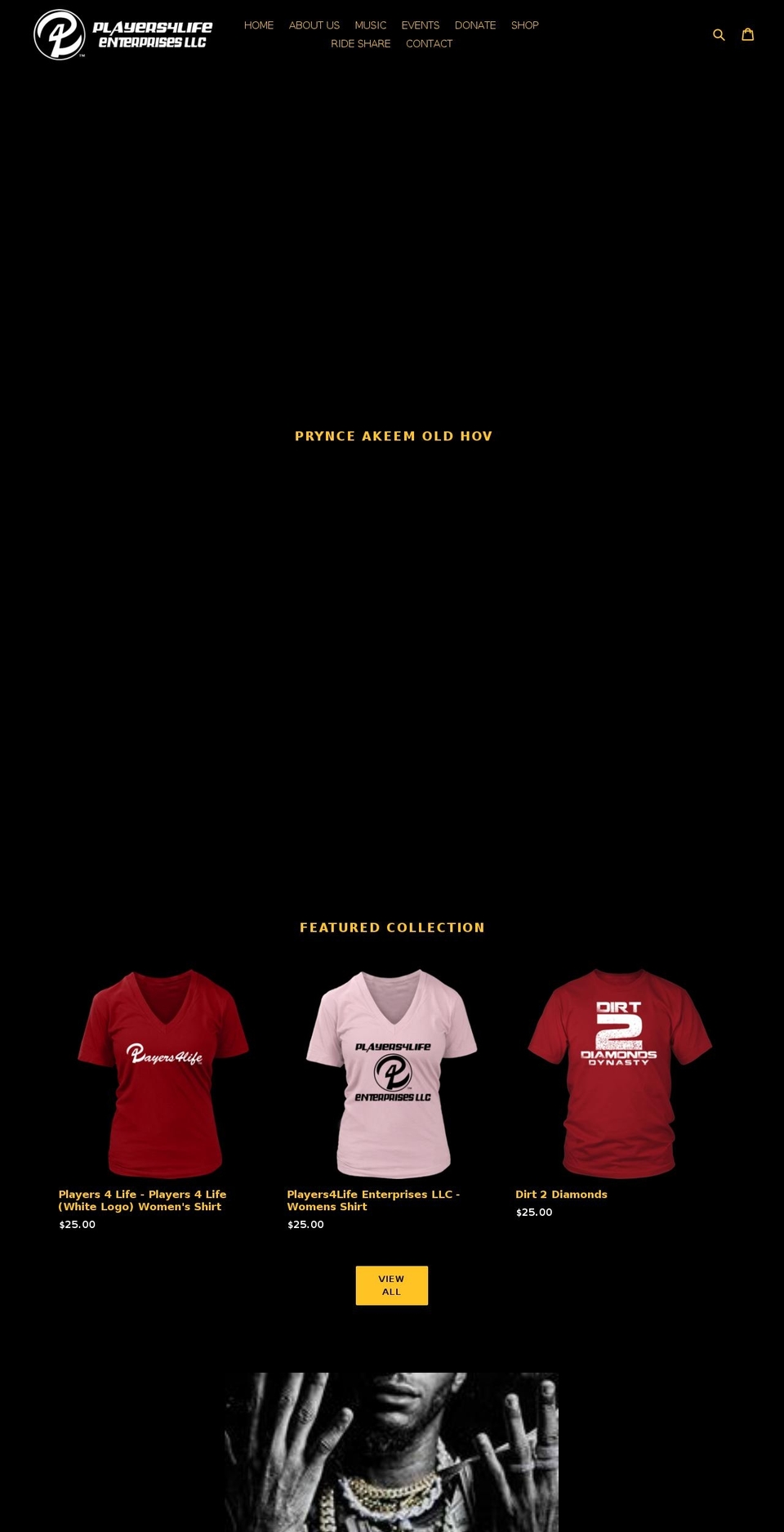 players4life.com — Shopify storefront screenshot