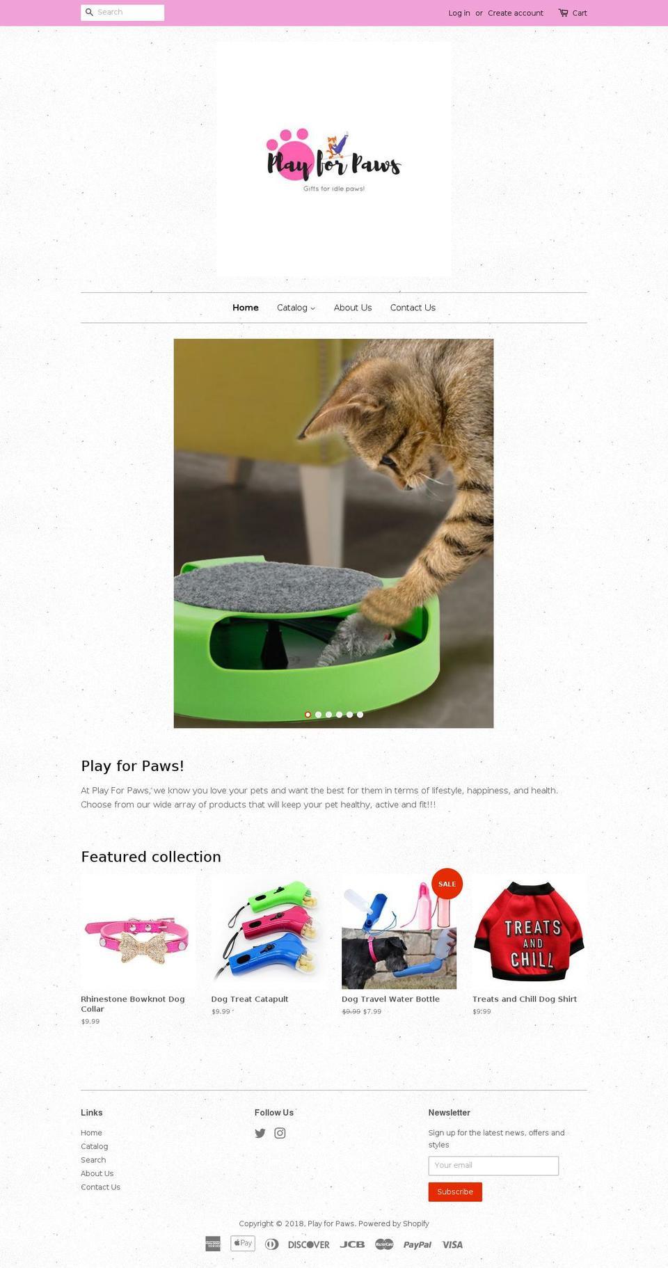 playforpaws.com — Shopify storefront screenshot