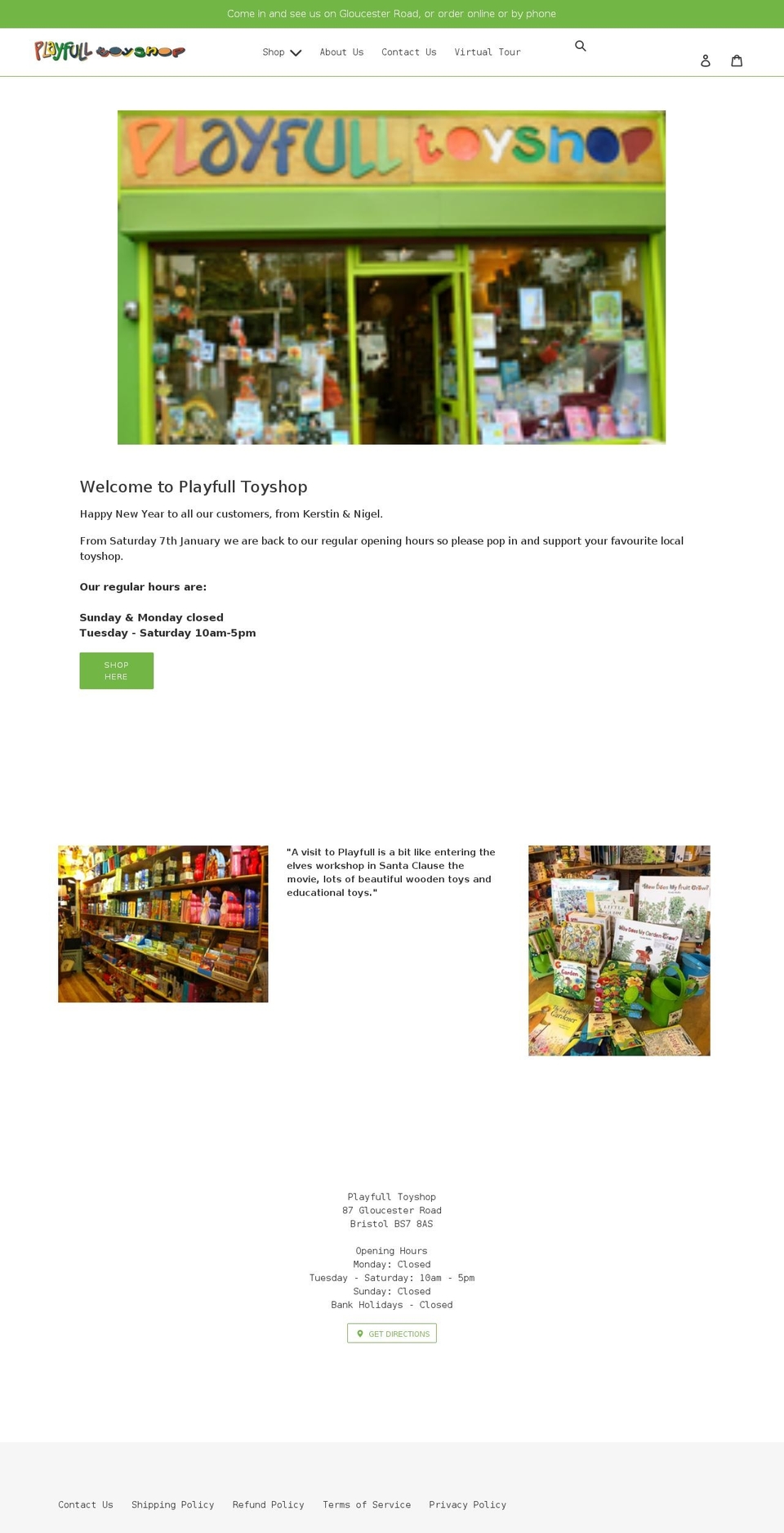 playfulltoyshop.com shopify website screenshot