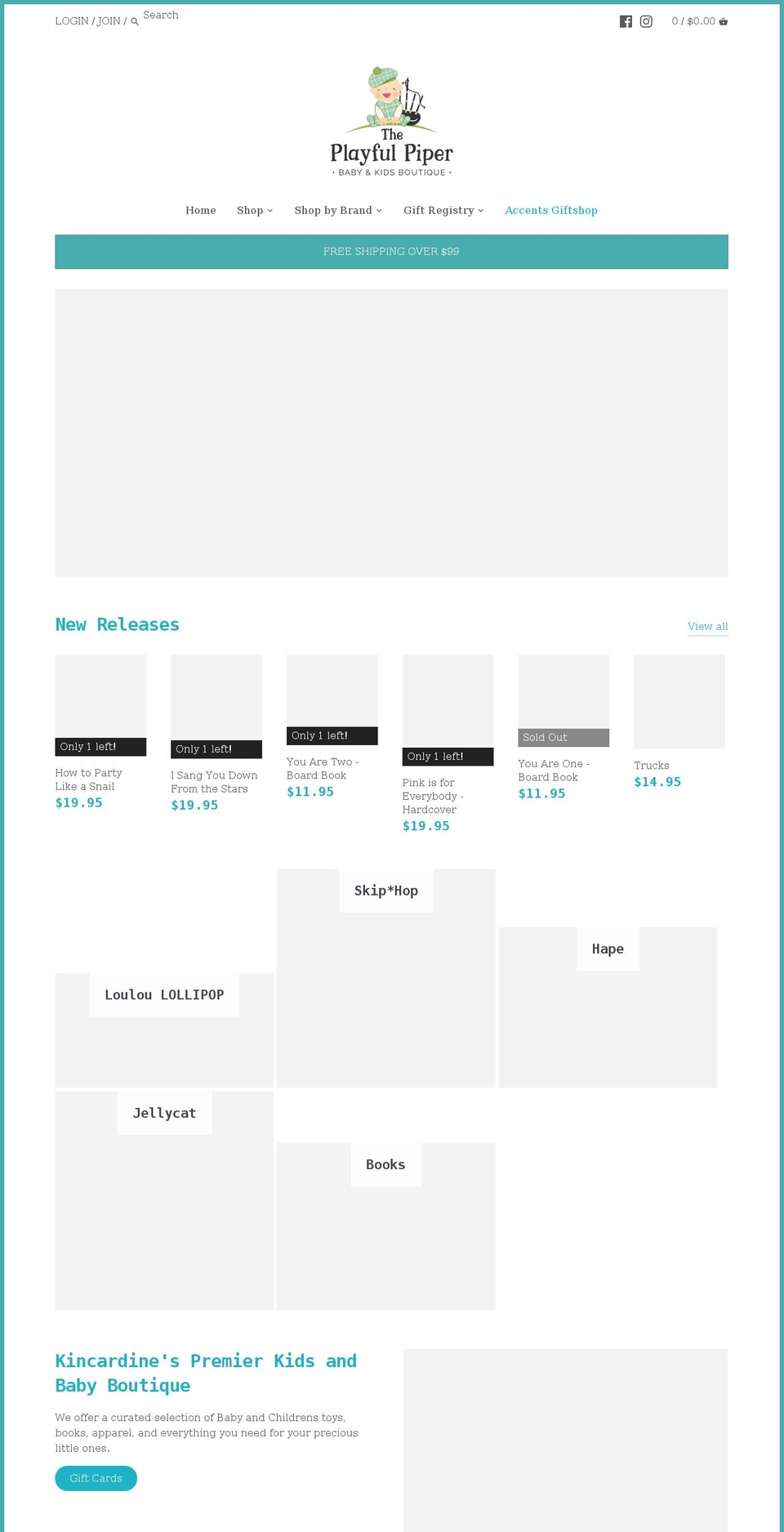 playfulpiper.com shopify website screenshot