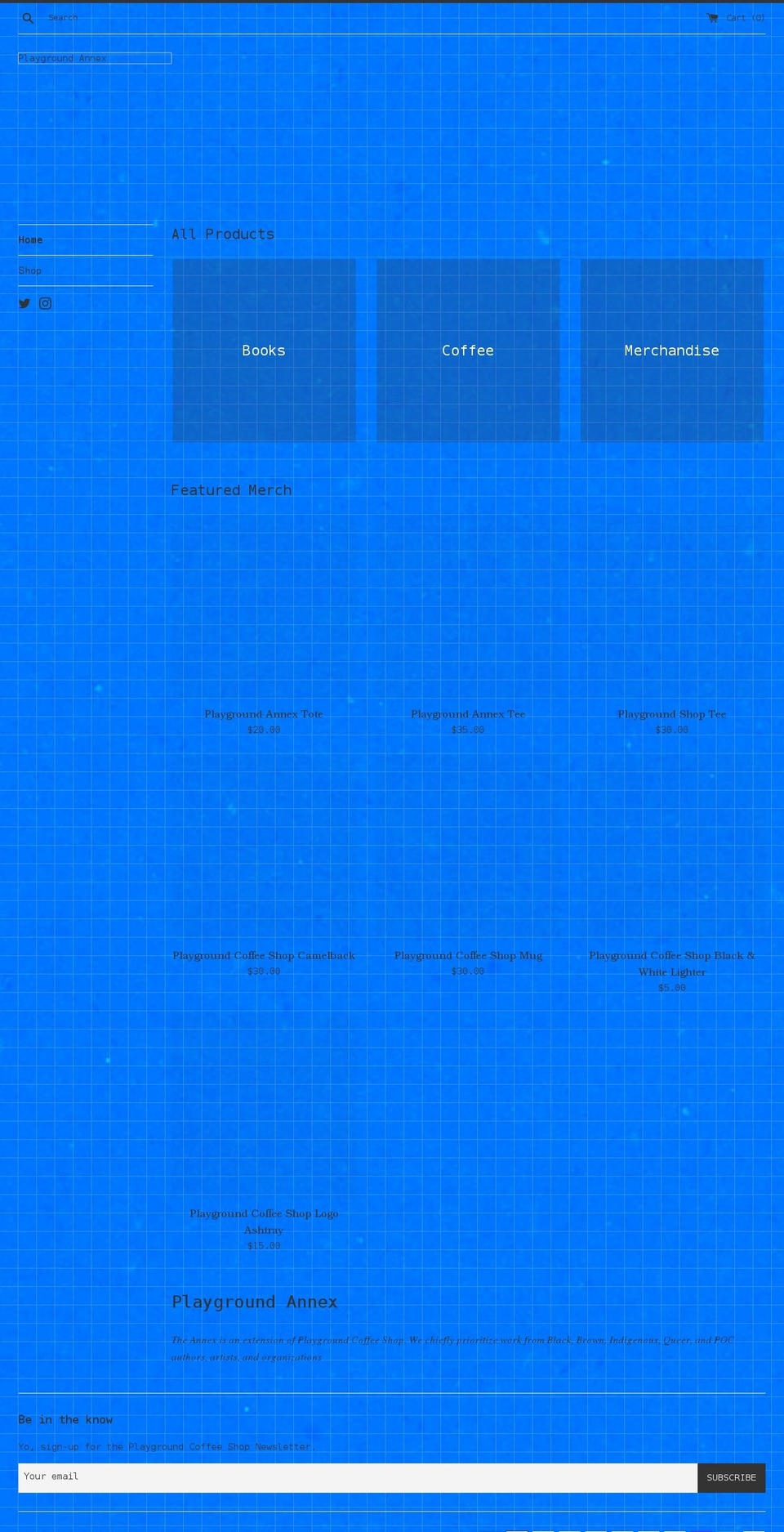 playground-annex.myshopify.com shopify website screenshot