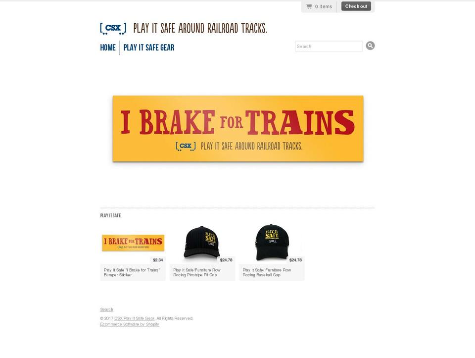 playitsafegear.com shopify website screenshot