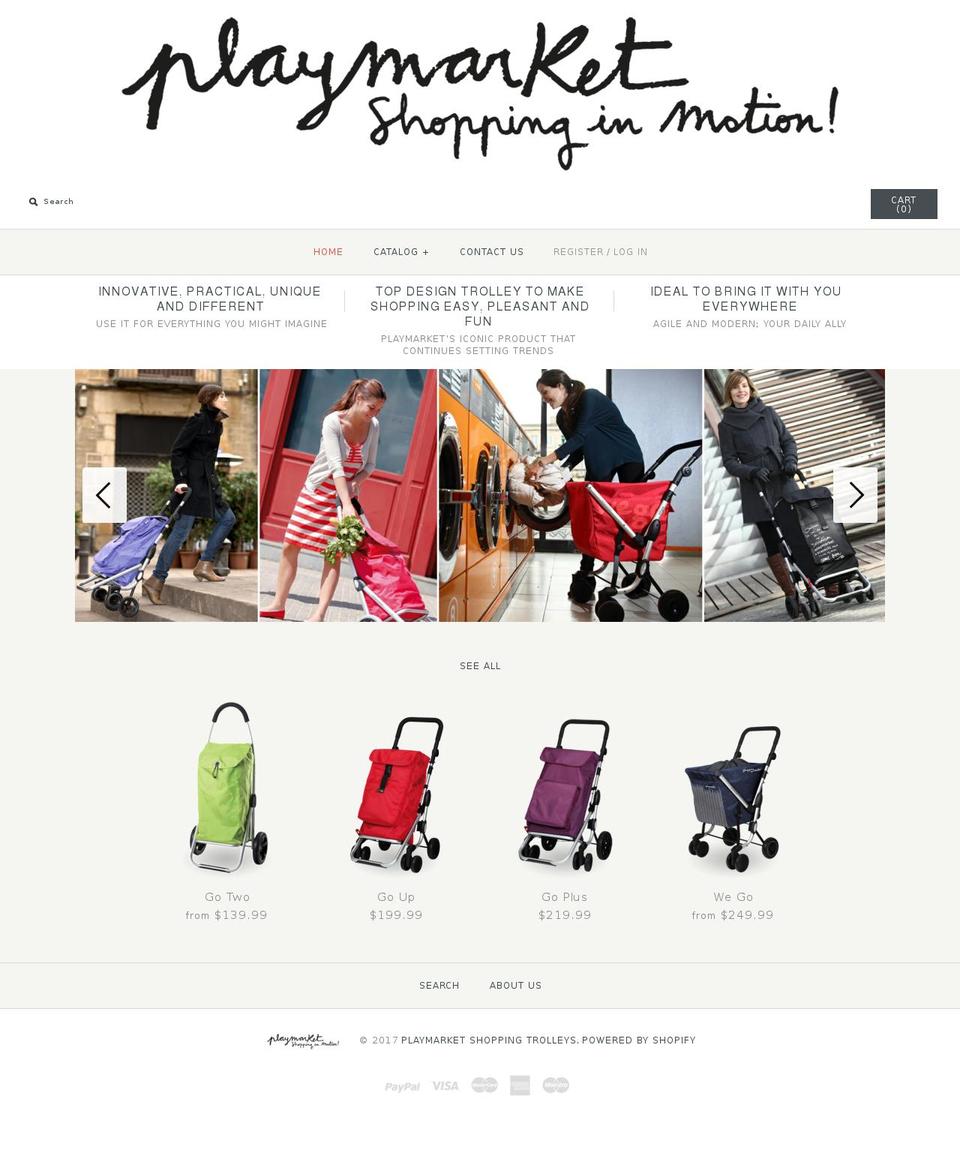 Narrative Shopify theme site example playmarket.ca